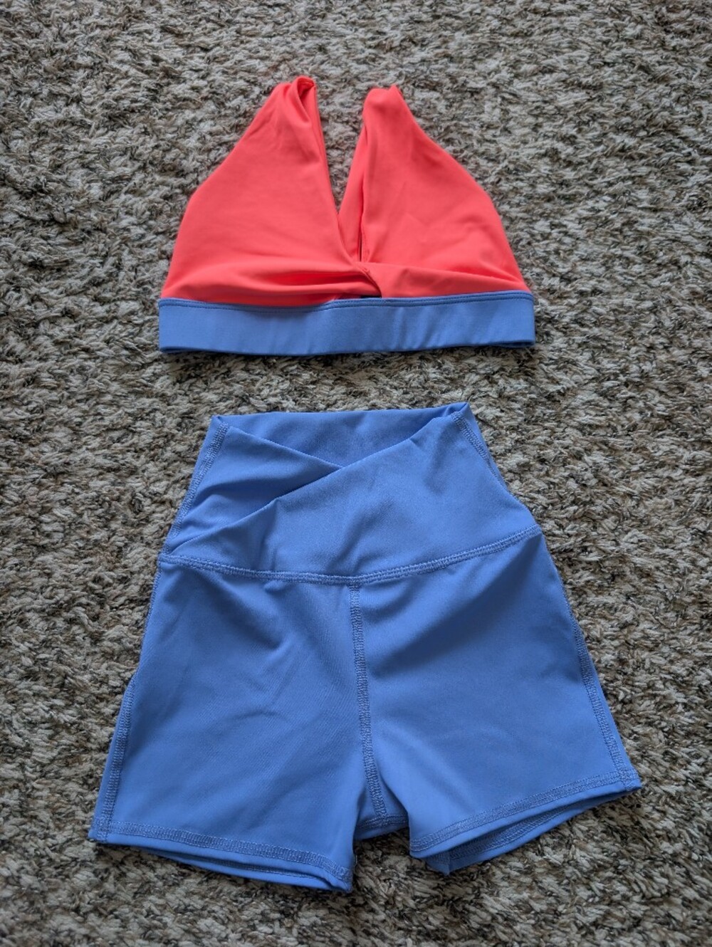 Tiger Friday Adult Xs Set Coral and Periwinkle